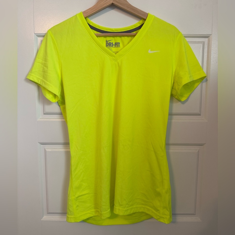 Nike Women's Bright Yellow Dri-FIT Tee